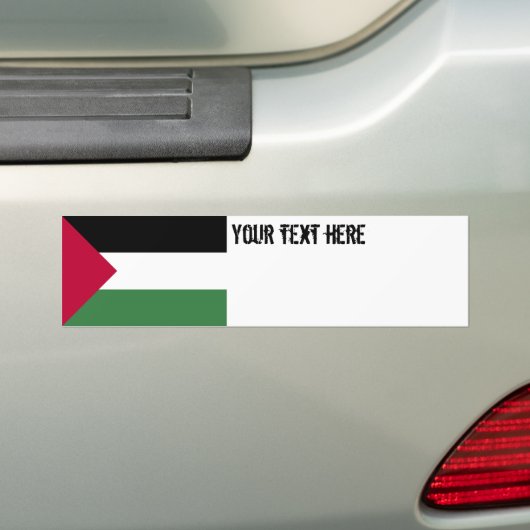 Palestijnse vlag bumpersticker (Op auto)