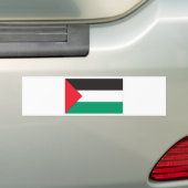 Palestijnse vlag bumpersticker (Op auto)