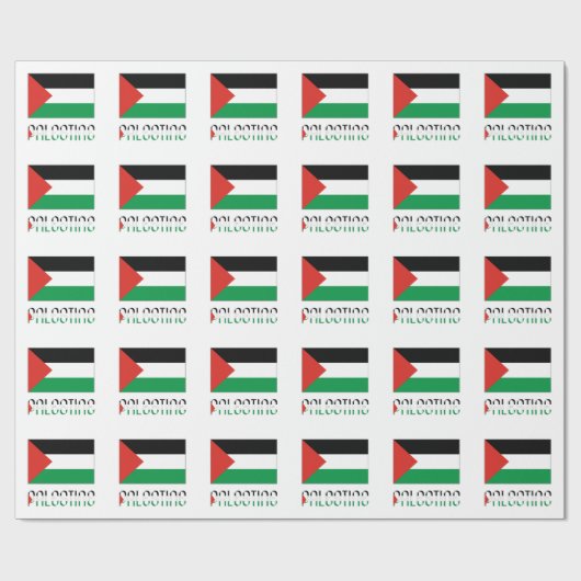 Palestijnse vlag cadeaupapier (Vlak)