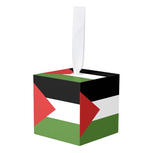 Palestijnse vlag decoratie (Voorkant hoekig)