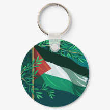 Palestijnse vlag en olijfboom