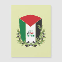 Palestijnse vlag en olijftakken