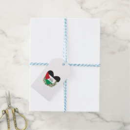 Palestijnse vlag en olijftakken cadeaulabel