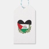 Palestijnse vlag en olijftakken cadeaulabel (Voorkant)