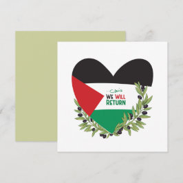 Palestijnse vlag en olijftakken kaart