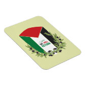 Palestijnse vlag en olijftakken magneet (Rechterzijde)
