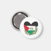 Palestijnse vlag en olijftakken magneet (Voorkant / Achterkant)