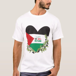Palestijnse vlag en olijftakken t-shirt