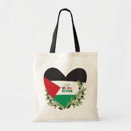 Palestijnse vlag en olijftakken tote bag