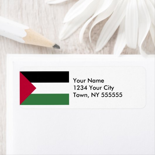 Palestijnse vlag etiket (Insitu)