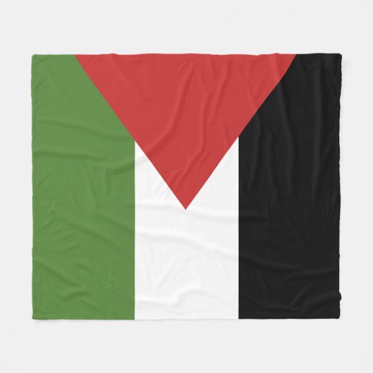 Palestijnse vlag fleece deken (Voorkant (Horizontaal))