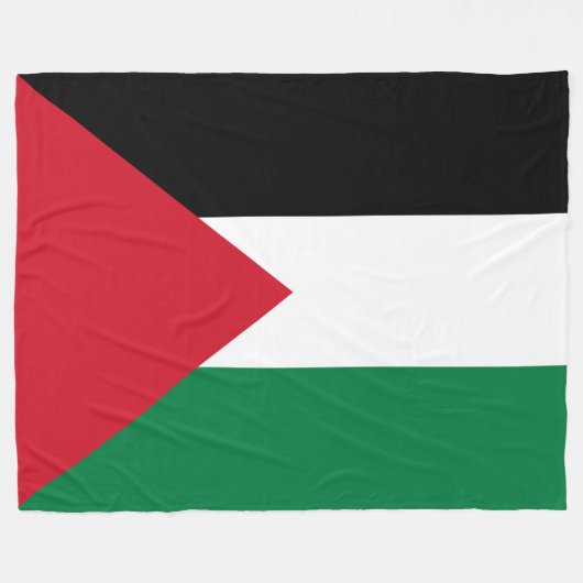 Palestijnse vlag fleece deken (Voorkant (Horizontaal))