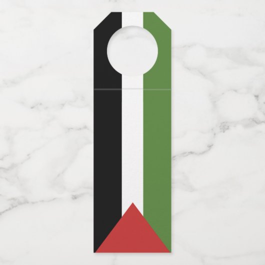 Palestijnse vlag flessenhanger (Voorkant)