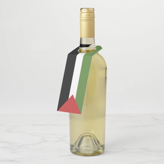 Palestijnse vlag flessenhanger (Schuin)