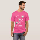 Palestijnse Vlag gekleurde Harten, Tic Tac Toe, Pa T-shirt (Voorkant volledig)