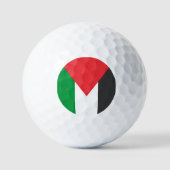 Palestijnse vlag Gratis Palestina aangepast Golfballen (Voorkant)