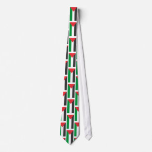Palestijnse vlag Gratis Palestina aangepast Stropdas