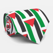 Palestijnse vlag Gratis Palestina aangepast Stropdas (Opgerold)