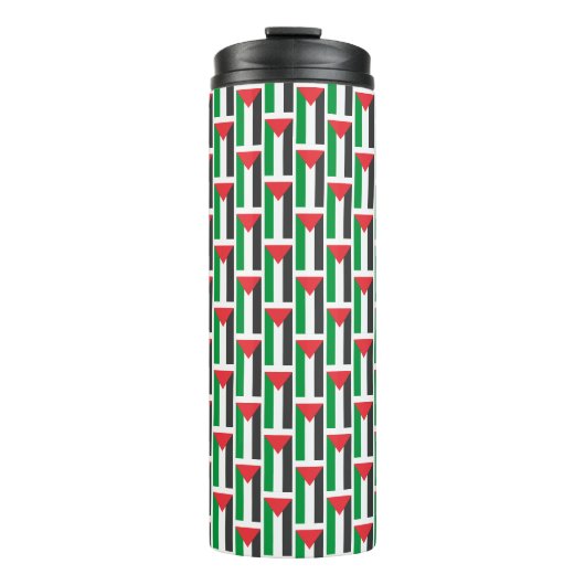 Palestijnse vlag Gratis Palestina aangepast Thermosbeker (Voorkant)