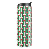 Palestijnse vlag Gratis Palestina aangepast Thermosbeker (Gedraaid links)