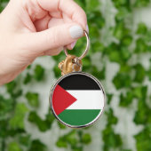 Palestijnse vlag Gratis Palestina aangepaste Butto Sleutelhanger (Hand)