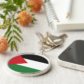 Palestijnse vlag Gratis Palestina aangepaste Butto Sleutelhanger (Zijkant)