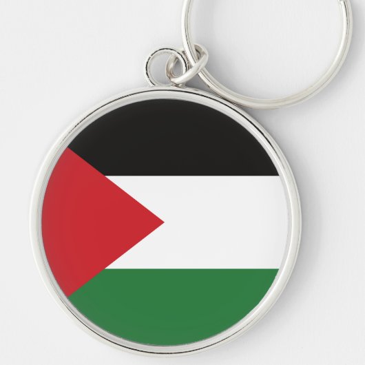 Palestijnse vlag Gratis Palestina aangepaste Butto Sleutelhanger (Voorkant)