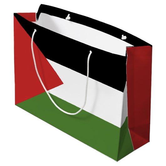 Palestijnse vlag groot cadeauzakje (Achterkant Gekanteld)