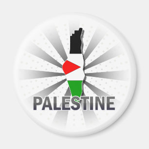 Palestijnse vlag kaart 2.0 magneet