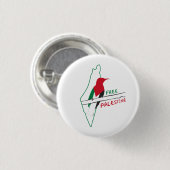 Palestijnse vlag kaart vogel sleutelhanger ronde button 3,2 cm (Voorkant /achterkant)
