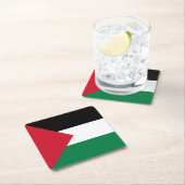 Palestijnse vlag kartonnen onderzetters (Insitu)