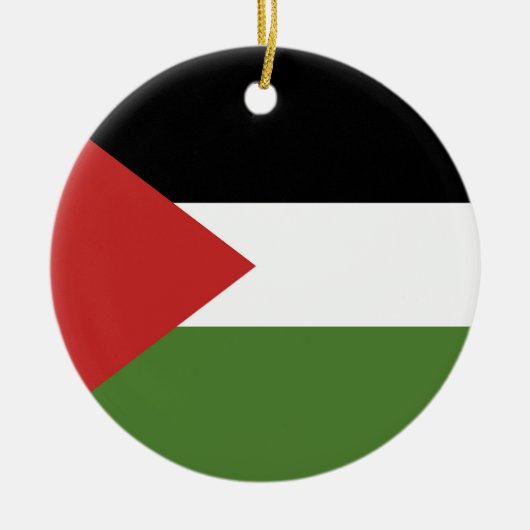 Palestijnse vlag keramisch ornament (Voorkant)