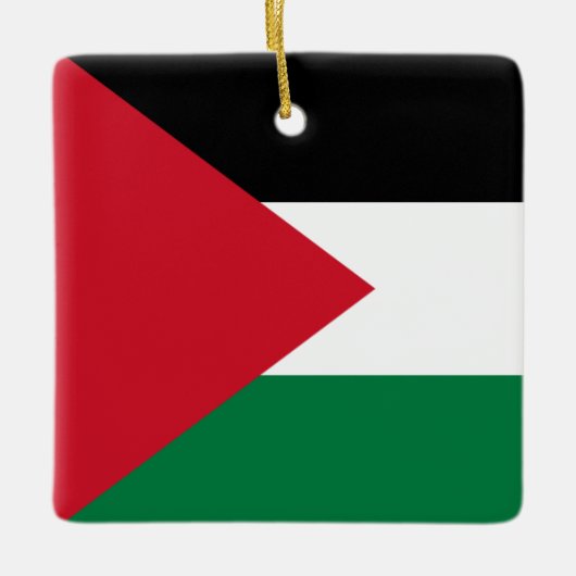 Palestijnse vlag keramisch ornament (Voorkant)