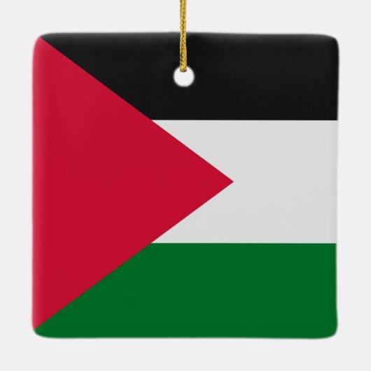 Palestijnse vlag keramisch ornament (Achterkant)