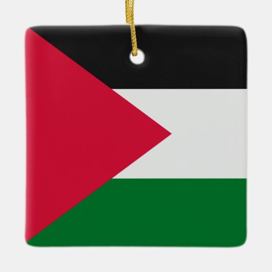 Palestijnse vlag keramisch ornament (Voorkant)