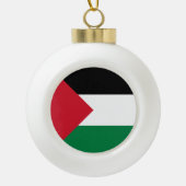 Palestijnse vlag keramische bal ornament (Voorkant)