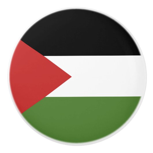 Palestijnse vlag keramische knop (Voorkant)