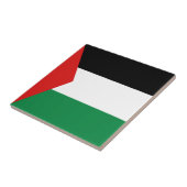Palestijnse Vlag Keramische Tegels Tegeltje (Zijkant)
