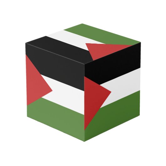 Palestijnse vlag kubus (Achter hoekig)