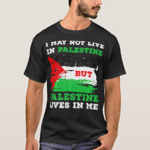 Palestijnse vlag leeft in mij Gaza Palestijnen T-shirt