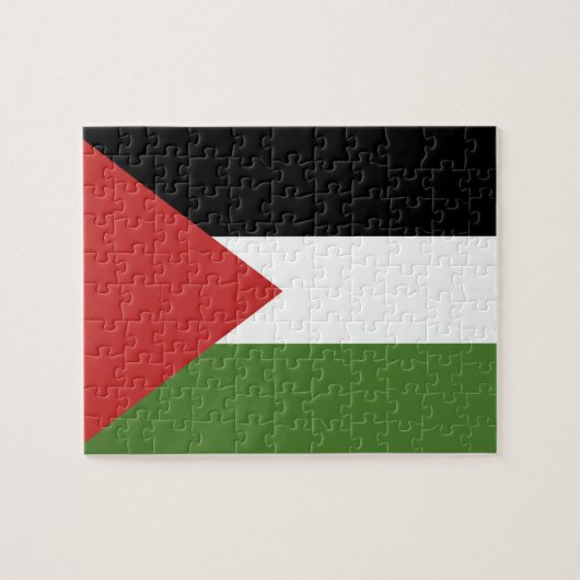 Palestijnse vlag legpuzzel (Horizontaal)