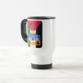 Palestijnse vlag met Arabische tekst Reisbeker (Voorkant links)