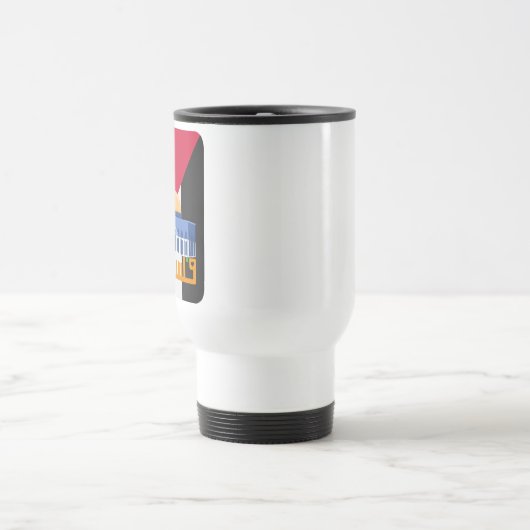 Palestijnse vlag met Arabische tekst Reisbeker (Center)