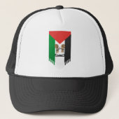 Palestijnse vlag met Arabische tekst Trucker Pet (Voorkant)