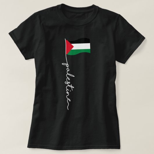 Palestijnse vlag met Palestijnse naam voor Palesti T-shirt (Design voorkant)