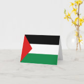 Palestijnse Vlag Notitiekaart (Gele Bloem)