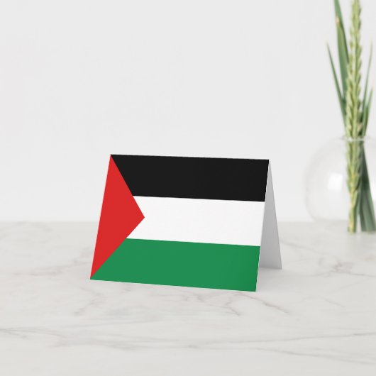Palestijnse Vlag Notitiekaart (Voorkant)