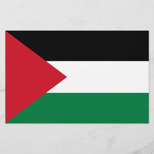 Palestijnse vlag (Palestina) Briefpapier (Voorkant)