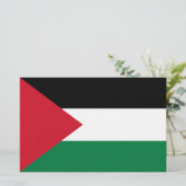 Palestijnse vlag (Palestina) Briefpapier (Staand voorkant)