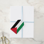 Palestijnse vlag (Palestina) Cadeaulabel (Met Touw)